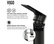 VIGO Davidson Single Hole Bathroom Faucet, Matte Black