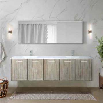 Fairbanks Bath Vanity, Chrome Faucet, 80", Marble Top Vanity Complete Set