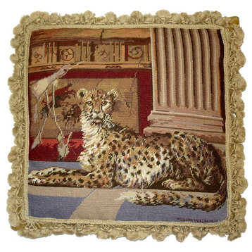Pompeii Cheetah Gross Point Pillow