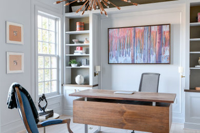 Home office - transitional home office idea in DC Metro