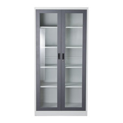 2-Door Bookcase with 5 Shelves - Bookcases