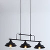 Industrial Black 3-Light Bell Shape Ceiling Pendant Lighting