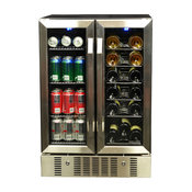 NewAir 18 Bottle and 60 Can Dual Zone Wine and Beverage Cooler