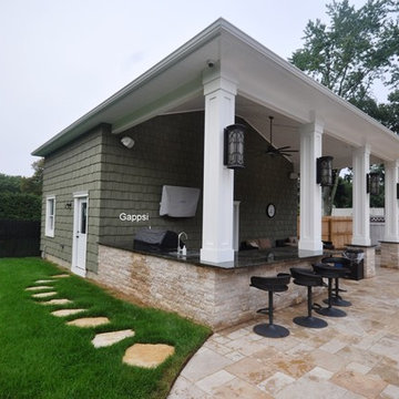 Back Yard Designed by Giuseppe Abbrancati and Built by Gappsi in Dix Hills NY