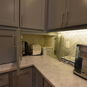 Transitional Kitchen, Master and Guest Bath Update in Historical Denver Square
