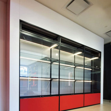 Downtown Toronto Ferrari Showroom Display Cabinets