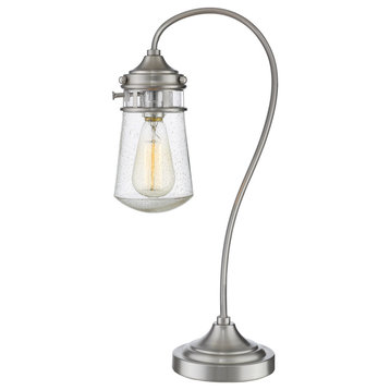 Celeste  Collection 1 Light Table Lamp in Brushed Nickel Finish
