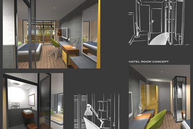 Création d'une chambre d'hôtel - Creation of a hotel room