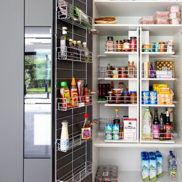 Leicht by Vogue Kitchens - Contemporary Monochrome Open Plan Smart Kitchen