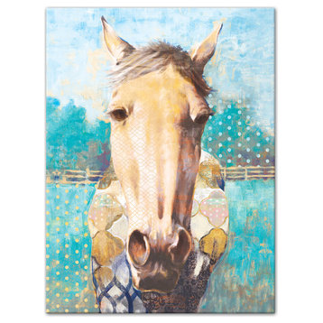 Abstract Horse Wall Art, 12"x16", Canvas