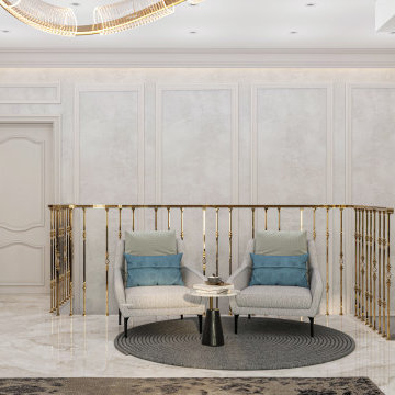 Luxury Contemporary Villa Living Room Design – Dubai, UAE