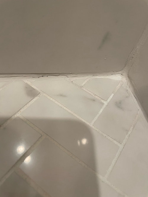 shower caulk cracking