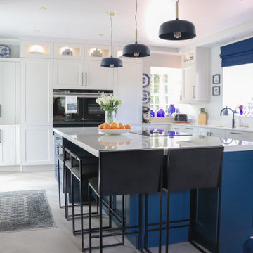 Timeless Blue Island Kitchen