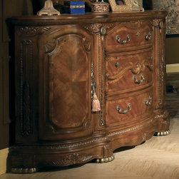 AICO Furniture - Cortina Dresser Furniture in Honey Walnut - 65050-28 - Bedroom Products