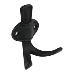 Cosmas - Heavy Duty Coat and Hat Hook, Oil Rubbed Bronze - Wall Hooks