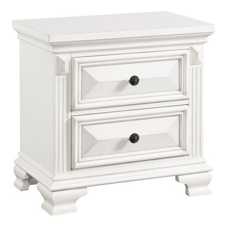 Benjara 16 2-drawer Traditional Wood Nightstand By Louis Philippe