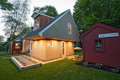 This is an example of a transitional exterior in Boston.