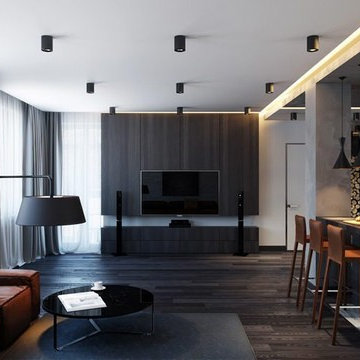 Unique Apartment Design. 3D Visualization