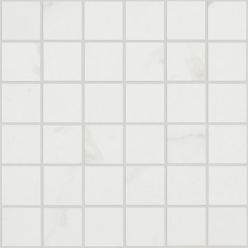 Shaw CS18M Maximus - 12" x 12" Square Mosaic Floor and Wall Tile - Calacatta