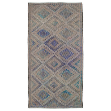 Rug N Carpet - Handwoven Anatolian 5' 7'' x 11' 5'' One-of-a-Kind Wool Kilim Rug