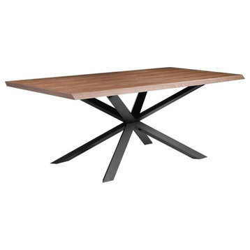 Moe's Home Collection Oslo Contemporary Wood Dining Table in Brown
