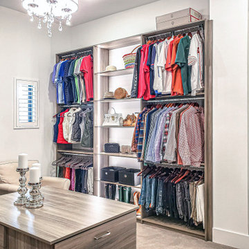 Spacious Custom Closet w/ deluxe island