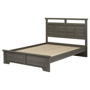 Versa Bed and Headboard Set, Gray Maple