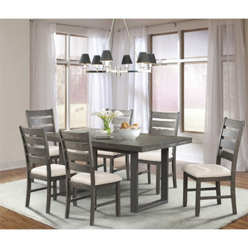 Picket House Furnishings Sullivan 7 Piece Dining Set in Dark Walnut