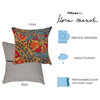 Marina Suzanie Indoor/Outdoor Pillow, Blue, 12"x18"