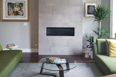 Example of a 1950s living room design in Chicago