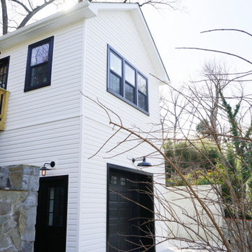 Alexandria, VA: Detached Car Garage with a Second Floor Workout Room