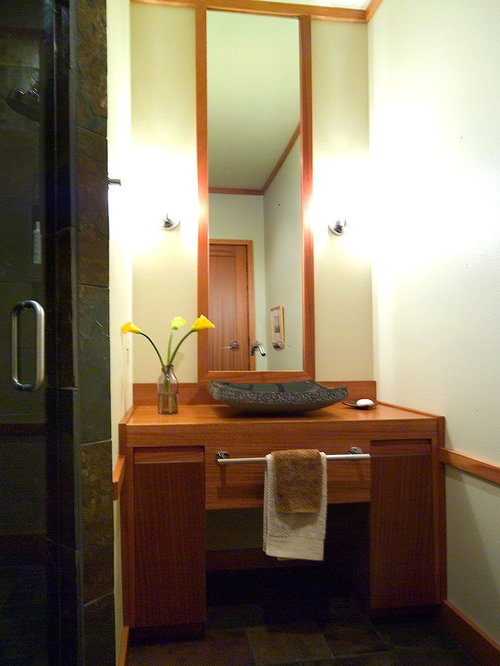 Asian Powder Room Design Ideas, Remodels & Photos