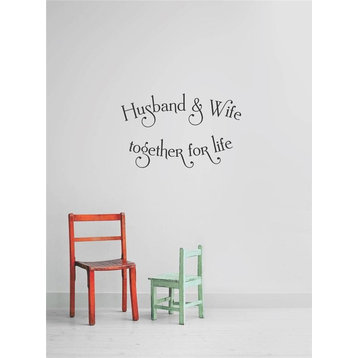 Husband And Wife Together For Life Quote, Decal