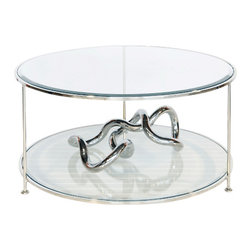 Worlds Away Rollo Round Nickel or Gold
Coffee Table - Coffee Tables