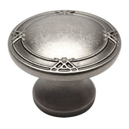 Cosmas - Cosmas 9462WN Weathered Nickel Cabinet Round Knob, 1-5/16" Diameter, Set of 25 - Cabinet And Drawer Knobs