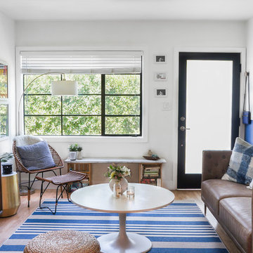 My Houzz: Minimal Meets Boho Style in a 570-Square-Foot Rental