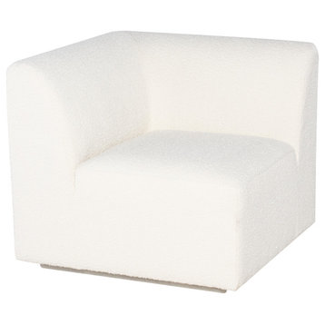 Lilou Modular Sofa, Buttermilk Boucle, Corner