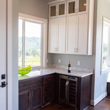 Contemporary Painted Shaker Kitchen and Pantry