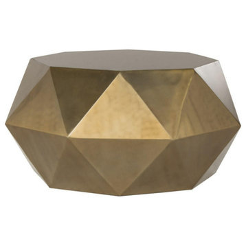 Rufus Faceted Coffee Table, Copper