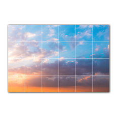 Clouds Ceramic Tile Wall Mural HZ500373-64L. 48" x 32"