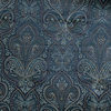 Benzara BM283916 7 Piece Polyester King Comforter Set, Jacquard Pattern, Teal
