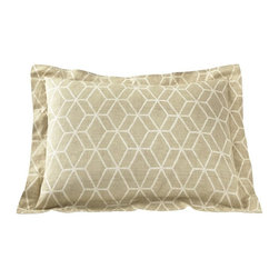 Geome Putty Euro Pillow Sham - Pillowcases And Shams