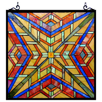 PRIME, Tiffany-glass Window Panel, 24"
