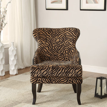 BENGAL ACCENT CHAIR IN YELLOW/BLACK