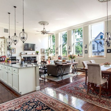 Sun-Filled Open Concept Kitchen, Dining and Living Space – North Shore MA