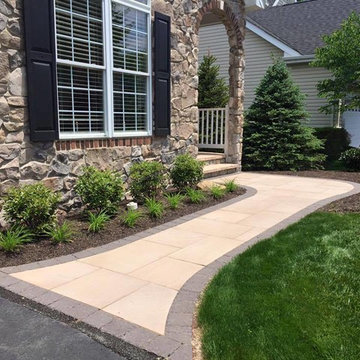 New Hope walkway, landing and landscaping