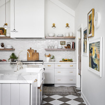 Crisp White Coastal Kitchen