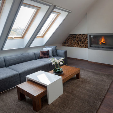 Minimalist rooftop apartment