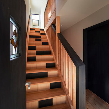 アルプスを臨む家