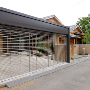 防犯面に配慮したシャッター付カーポート